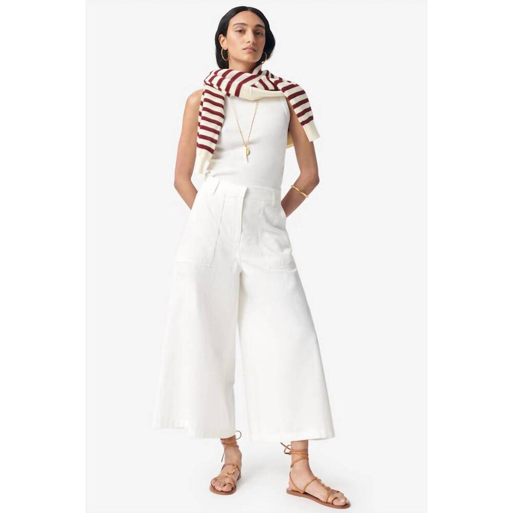 NEW VANESSABRUNO griffon wide leg pant in ecru